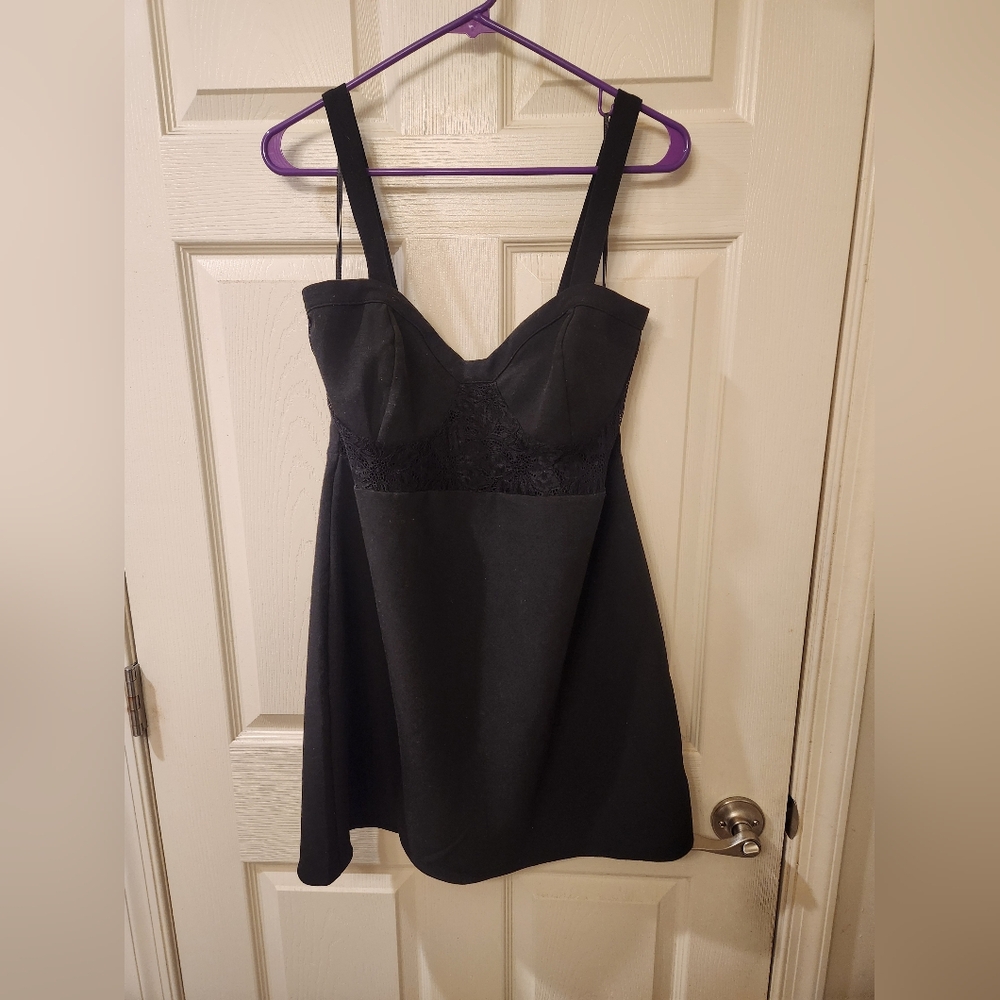H&M Black Lace Mini Dress